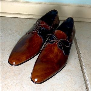 Maceoo men’s brown dress shoes 9